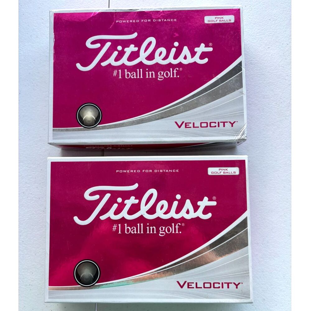 2 Boxes of Nike Hyperflight Tour Preferred 3-Piece Golf Balls-Pink